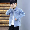 Trendy Denim Jacket Unisex Casual Hooded Spring Autumn Fashion European Style Versatile Brand Men's Loose Fit Border Crossing