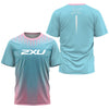 Fashion Men's T Shirt Summer Outdoor Run Fitness Breathable Short Sleeve Letter Badminton Tennis Training Dress Loose O-Neck Top