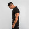 Brand gym clothing fitness t shirt men fashion summer sports short sleeve t-shirt cotton bodybuilding muscle workout tshirt man