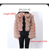 Maomaokong Real Fur Jacket  Women Winter Short Natural real Fox Fur Lady Zipper Fur Coat Female Warm Jacket  with Collar