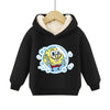 SpongeBob SquarePants Pullover Hoodie Patrick Star Hooded Sweatshirt Heavyweight Fleece Casual Long Sleeve Shirts Birthday Gift