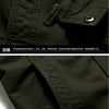 High-quality men's military jacket new multi-pocket collar embroidered sleeve pilot tooling plus size cotton jacket men