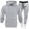 Hoodie Sets Men Fashion Fleece Red Hoodies Black Brand Pants Casual Jogger Suit Tracksuit Sweatshirt Woman Pullover