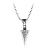 Punk Arrow Shape Necklace For Men Gold Color Alloy Arrow Pendant Party Jewelry Gift Retro Personality Long Chain Necklaces