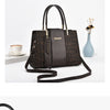 The texture of high-grade fashion crocodile print women's handbag, simple temperament all shoulder crossbody bag