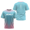 Fashion Men's T Shirt Summer Outdoor Run Fitness Breathable Short Sleeve Letter Badminton Tennis Training Dress Loose O-Neck Top