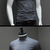 Fashion Men's Summer Korean Style Plus Size Harajuku T-Shirt Short Sleeve High Neck Turtleneck Slim Fit Luxury Clothing Male