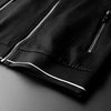 New Black Stripe Mens Sets 2-piece High Quality Stand Collar Casual Sport Male Sweatshirts Fashion Slim Fit Man Pants 3XL