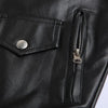 Men PU Leather Jacket Motorcycle Fashion Slim Fit Leather Coat