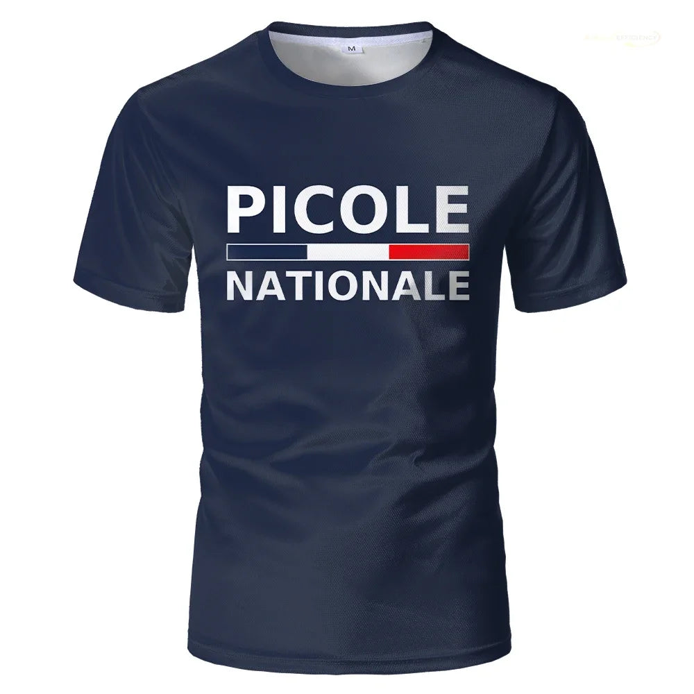 Picole Nationale T Shirt Loose Men 3D Printed T-shirt National Picole T Shirts Humorous Homme Tshirt Classical Tops