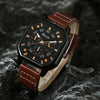 Alloy Quartz Bracelets Casual Leather Strap Cool Black