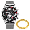 Stainless Steel Mesh Belt Quartz Watch