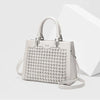 Leather Woven Women's Bag, light luxury Handbag, High-Quality Shoulder Bag, Crossbody Bag, Fashionable Women's Bag Trend