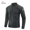 Karentea Running Long Sleeve T-shirt Reflective Men Sportswear Breathable Black Coat Gym Jogging Male Fitness Spring Clothing