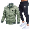 Men's Sets Jacket and Sweatpants 2-piece Set Casual Spliced Pants Baseball Stand Neck High Quality Jogging Jacke