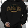 Autumn/Winter Boston Hoodie Design Men's Street Style Sportswear Autumn Casual Hoodie Fashion Round Neck Hoodie