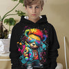 Kids Clothes Boys Hoodies Long Sleeve Cool Bear Print Children Spring Fall Clothes Fashion Outdoor Girl Clothes Pullover Tops