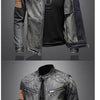 denim jacket trendy retro fashion casual stand-up collar zipper jacket