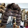 MAOMAOKONG Trend New Real Fur Coat Natural Fox Fur Women's Winter Coats Short Jackets Female Clothing Vests Fashion