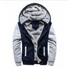 Men's Zip Up Hoodie Heavyweight Winter Sweatshirt Fleece Sherpa Lined Warm Jacket casual sports cardigan sweatshirt jacket