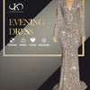 Best Selling Black And Gold Evening Dress Mermaid Champagne Sequin Ball Dress Elegant Women Dress