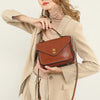 Genuine Leather Women luxury bag high quality Simple vintage Fashion Postman handbags ladies shoulder green small bag