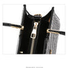 The texture of high-grade fashion crocodile print women's handbag, simple temperament all shoulder crossbody bag