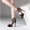 Sandal Small Heel Shoe Kitten Stiletto High Heels for Women Platform Stripper Black Sandals Elegant Woman Heeled Shoes Sexy