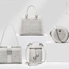 Leather Woven Women's Bag, light luxury Handbag, High-Quality Shoulder Bag, Crossbody Bag, Fashionable Women's Bag Trend