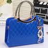 new Luxury simple shells leather handbag Famous brands designer female tide knitting shoulder bag women Messenger bag