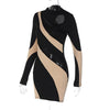 Hawthaw Long Sleeve Party Club Streetwear Bodycon Black Mini Dress Wholesale Items For Business D321162