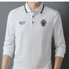 Long-sleeved Polo T-shirt Fashion Casual Embroidery Versatile Breathable Men's POLO Shirt