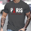 Men's T-Shirt Fashion Street Paris Letter Short Sleeved T Shirt For Men Casual 3d Print Summer Top Breakable Loose Men Clothing