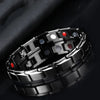 New Casual Style Men Magnetic Bracelet Simple Black Stainless Steel Bracelets For Arthritis Health Care Jewelry Gifts