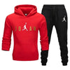 Casual Zipper Tracksuits Outdoor Fitness Jogging Hooded Sets Sports Luxury Hoodie + Pants Suit Clothing