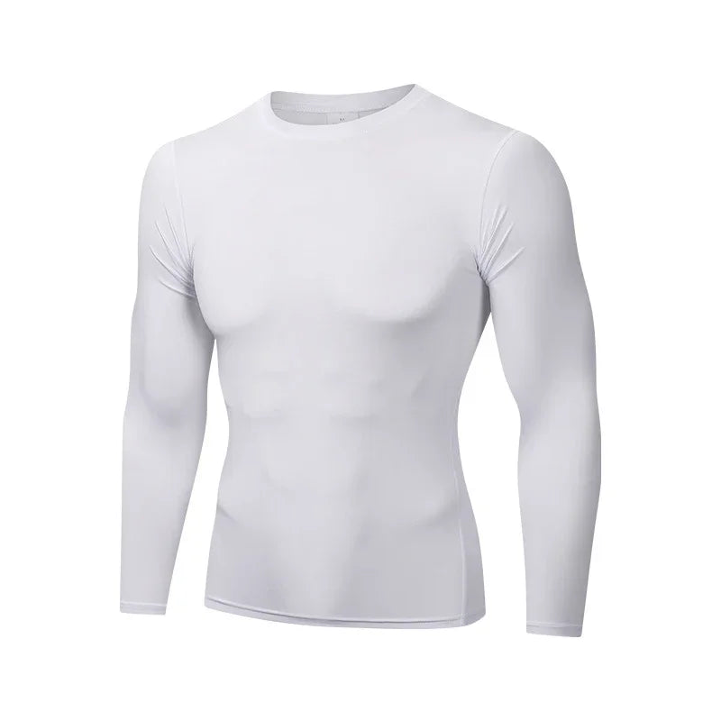 Men's Compression Shirts Long Sleeve, Base-Layer Quick Dry Workout T Shirts Sports Running Tops for Gym