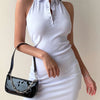 Woman's Clothing Y2K Vintage Button Polo Neck halter Suspended Dress Casual Streetwear Elegant Classic Clothes Skirt