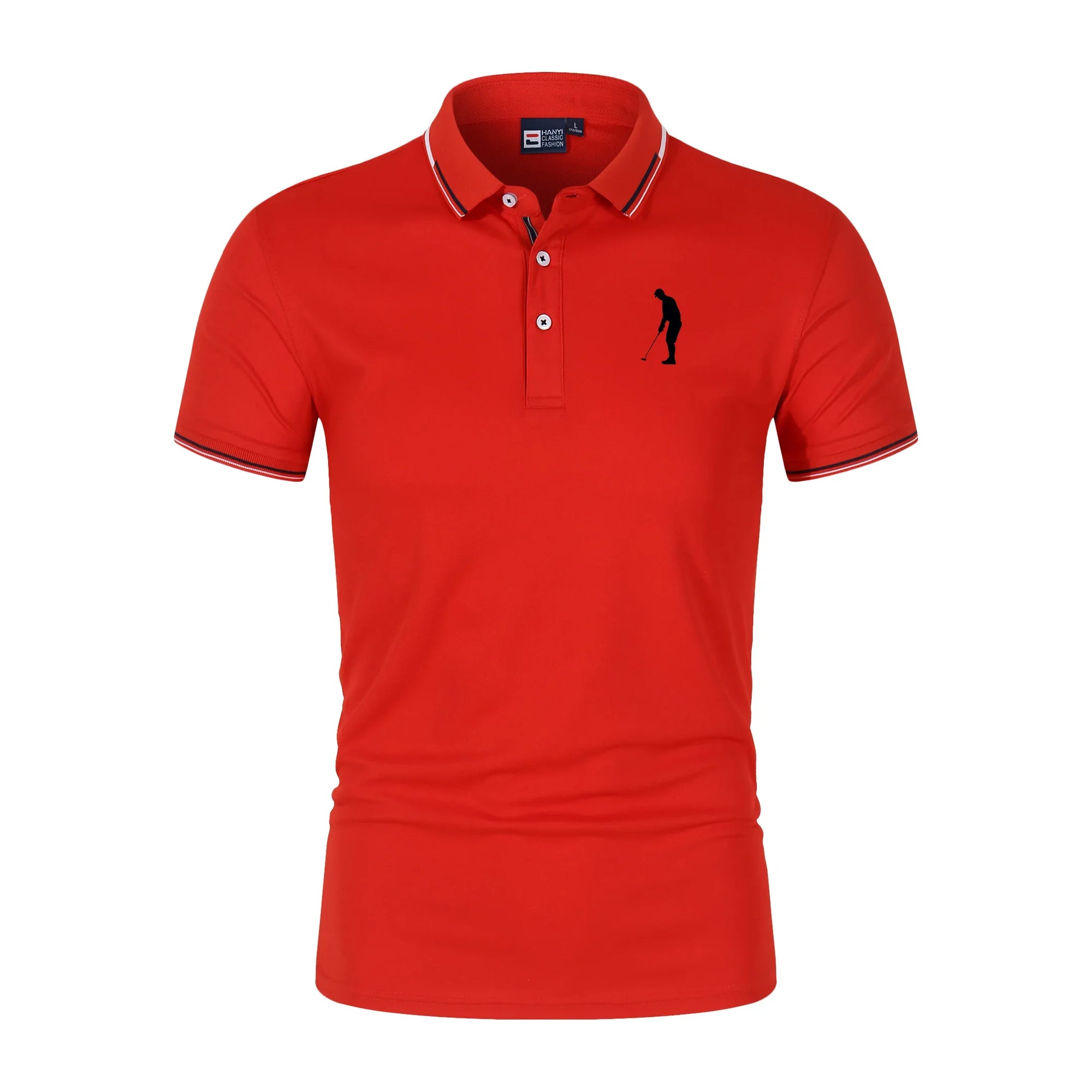 Men's Golf Clothes Summer Lapel Short Sleeve Button Pullovers Trend T-Shirts Tops Work Business Leisure Quick-Dry POLO Shirt