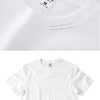 2PCS 100% Cotton Solid T Shirts Men's and Women's Short Sleeve White Tees Casual Breathable Loose Round Neck T-shirt Couple Tops