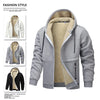 leisure man's cashmere thickened zipper cardigan