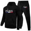 Men's hoodie set Paris Printed sweatshirt Sweatpants 2-piece men's hoodie jogging pants set casual street sportswear