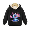 Lilo & Stitch Child Hoodies Hoodies Sweatshirts Long Sleeves Cute Cartoon Printing Fashion Casual Boys and Girls Christmas Gifts