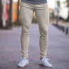 Autumn Men's Casual Formal Pants Button Stretch Skinny Slim Fit Joggers Pants Sport Workout Trousers Leggings Pencil Pants