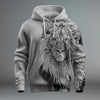 Funny 3D Lion Printed Hoodies For Men Fashion Loose Sweatshirts Street Trend Harajuku Men's Clothes Autumn New Pullover