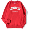 London Westminster Street Letter Prints Sweatshirts For Men Autumn Casual Hoodies O-Neck Soft Pullovers Street Trend Clothing