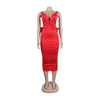 European V Neck Strap Solid Bodycon Dress Summer Casual Female Party Sexy Dresses Vestidos