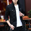 Thin Men's Jacket Korean Style Fashion Stand Collar Spring Autumn Cargo Jacket Coat