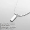 Men's stainless steel jewelry golden pendant Cuban chain necklace waterproof and non fading quality jewelry sold directly