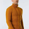 AIOPESON Slim Fit Pullovers Turtleneck Men Casual Basic Solid Color Warm Striped Sweater Mens New Winter Fashion Sweaters Male