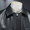 Minglu Washable Laux Leather Men's Jackets Luxury Solid Color Turn Down Collar Zipper Casual Faux Leather Man Overcoat 5XL